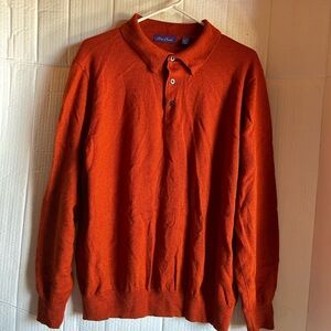Alan Flusser Orange Sweater